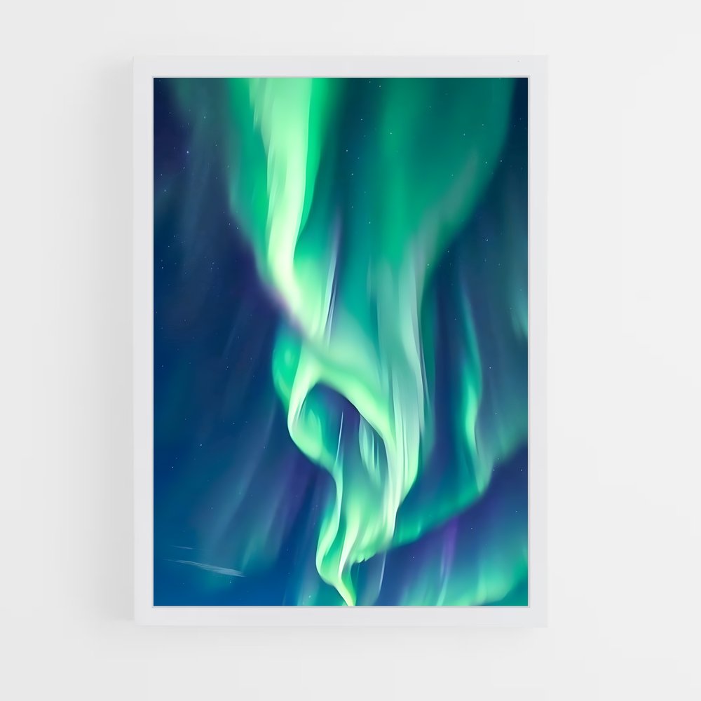 Poster Éblouissant d'Aurore Boréale – affiche Univers (vue 3)